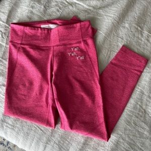 Pink Y’all Outdoor Voices Leggings